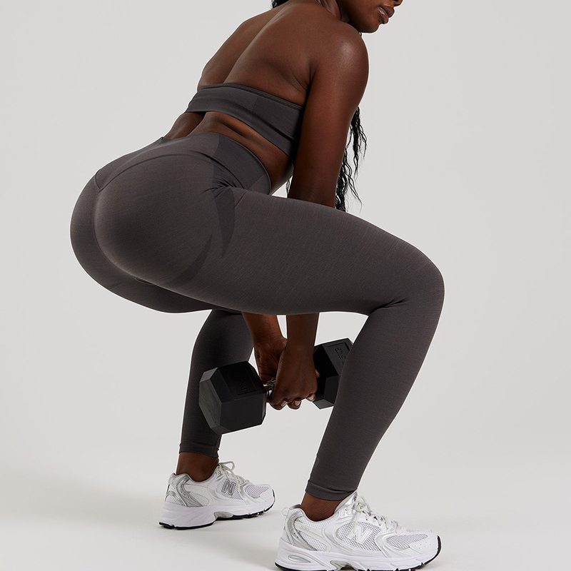 Custom High-Waisted Ribbed Seamless Leggings Manufacturer | Women's Yoga & Workout Leggings Supplier - Image 2