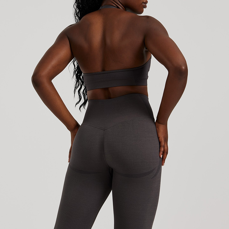 Custom High-Waisted Ribbed Seamless Leggings Manufacturer | Women's Yoga & Workout Leggings Supplier - Image 4