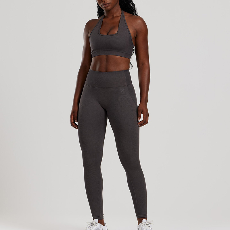 Custom High-Waisted Ribbed Seamless Leggings Manufacturer | Women's Yoga & Workout Leggings Supplier - Image 5