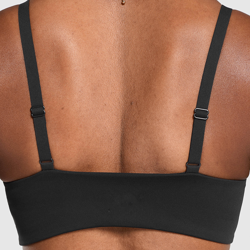 Light Support Adjustable Elasticated Straps Twist Front Bralette Manufacturer | Yoga & Gym Bralette Supplier - Image 4