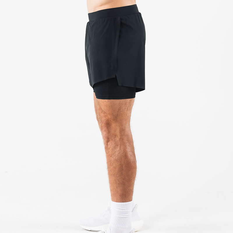 Custom Men's Flex with Jacquard Liner 2 In 1 Shorts Manufacturer | Men's Sports Apparel Supplier - Image 2