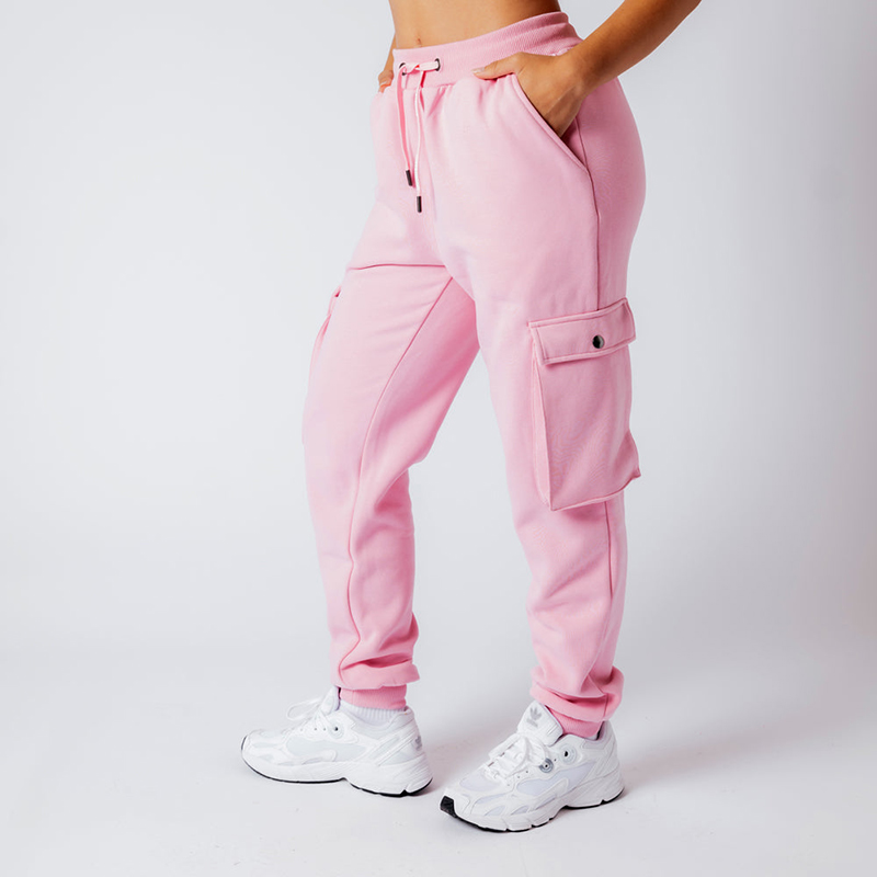 Custom Multiple Pockets Tapered Leg Women's Cargo Fleece Jog Pants Manufacturer | Activewear Supplier - Image 2