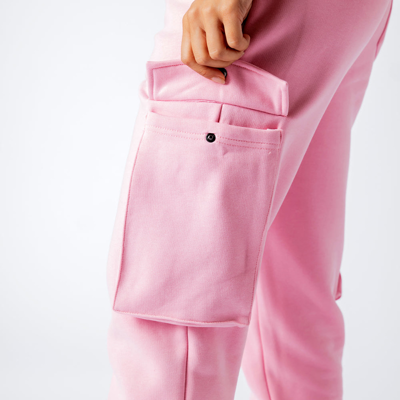 Custom Multiple Pockets Tapered Leg Women's Cargo Fleece Jog Pants Manufacturer | Activewear Supplier - Image 5