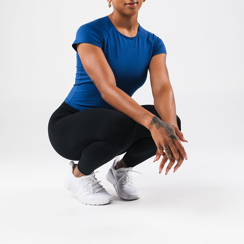 Custom Quick Drying Ultra Smooth Raglan Short Sleeves Tee Manufacturer | Women's Activewear Supplier - Image 3